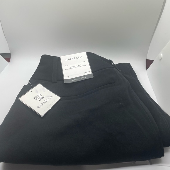 Rafaella Women's Curvy-fit Gabardine Bootcut Pant Size 6 Tapered Boot - Picture 6 of 7